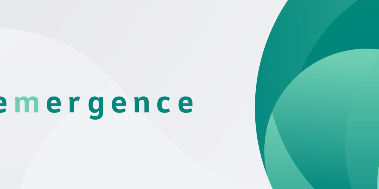 emergence logo and text