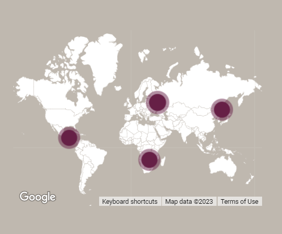 Maps of reported African Swine Fever (ASF) in the last 6 months